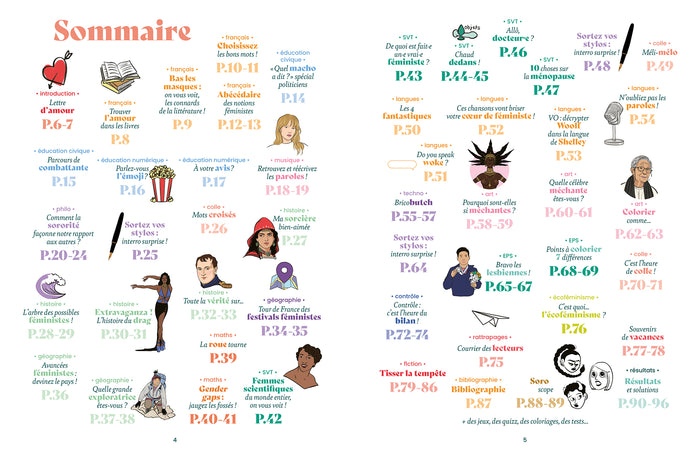 Cahier de vacances féministe 2024
