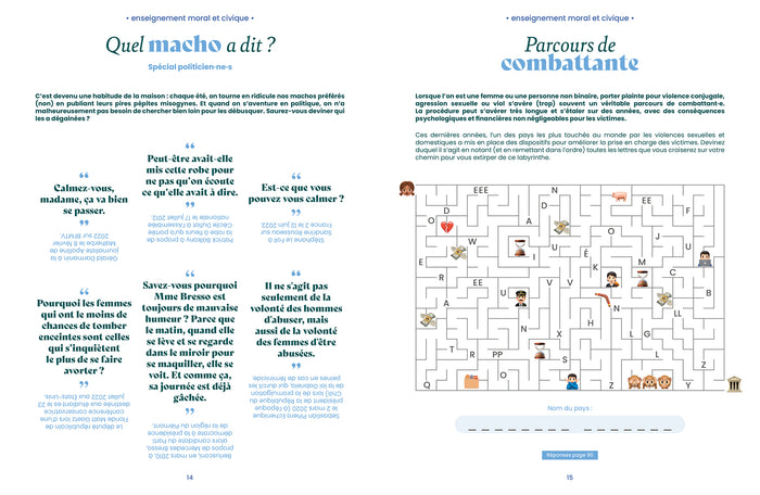 Cahier de vacances féministe 2024