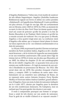 Camarade Balabanoff