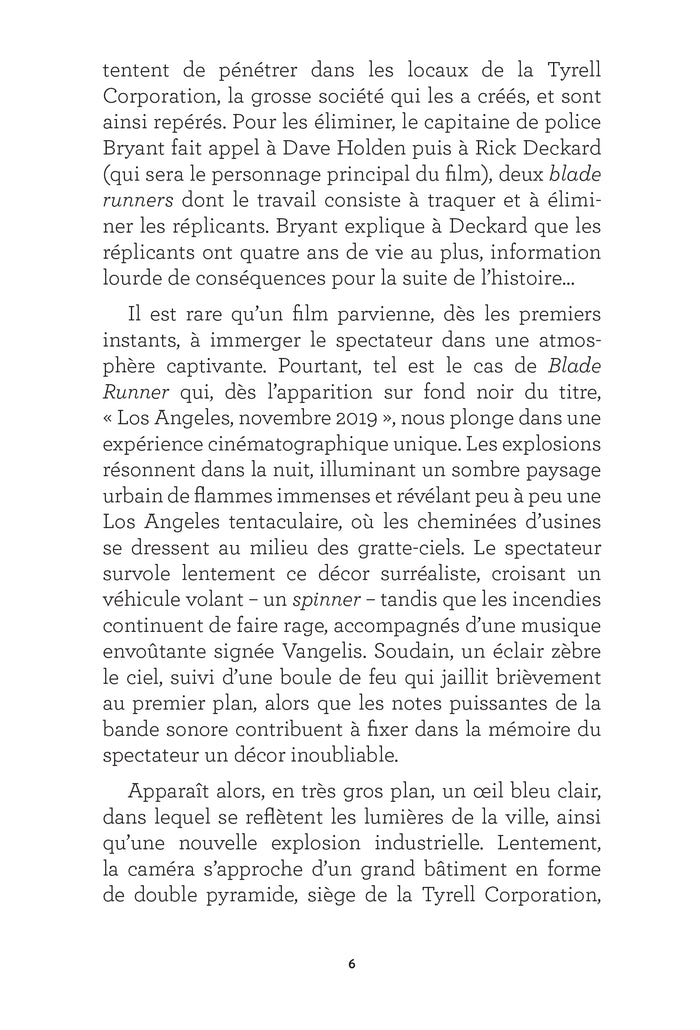 Aimer un robot avec Blade Runner