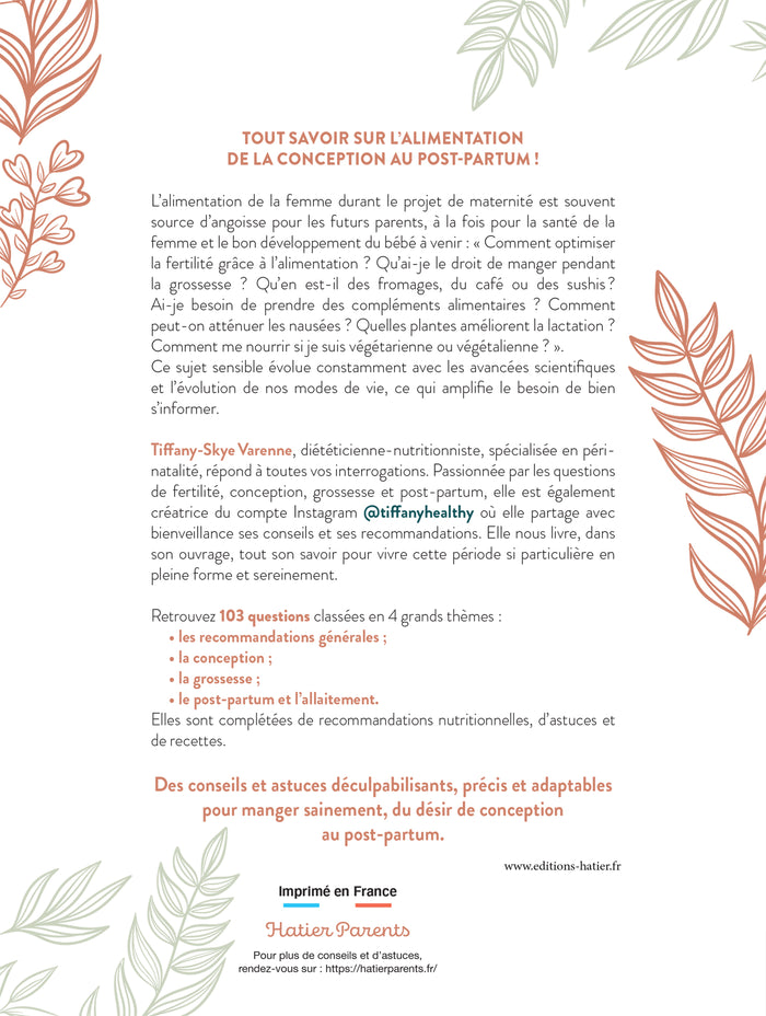 Mon alimentation pour une grossesse en forme !