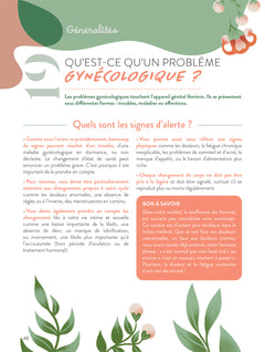 Petits et gros tracas gynécologiques