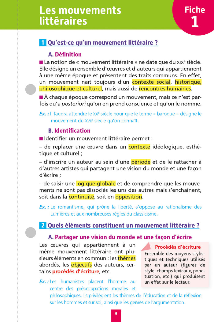 Objectif BAC 2025 Fiches détachables Français 1res STMG - STI2D - ST2S - STL - STD2A - STHR