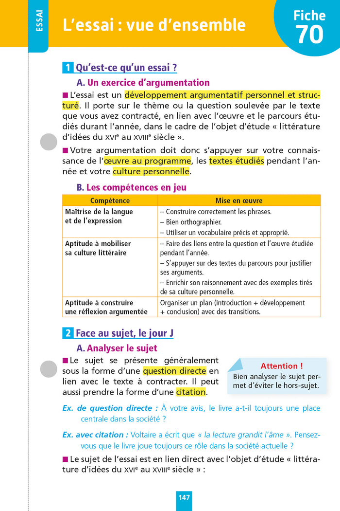 Objectif BAC 2025 Fiches détachables Français 1res STMG - STI2D - ST2S - STL - STD2A - STHR