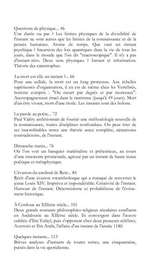 Éloge de l'instant