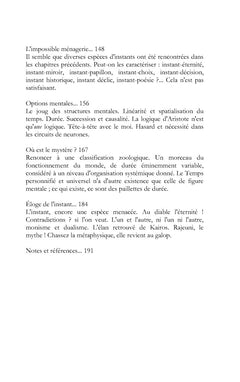 Éloge de l'instant