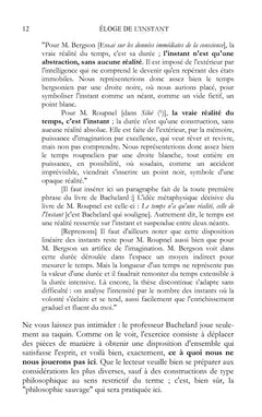 Éloge de l'instant