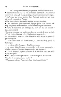 Éloge de l'instant