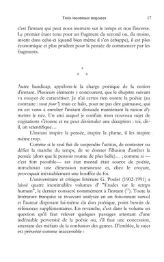 Éloge de l'instant