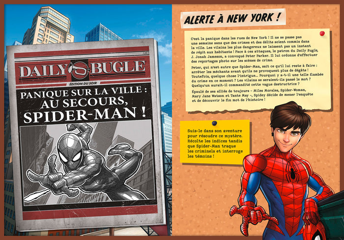 Mène l'enquête avec Spider-Man - Cherche et trouve et enquête