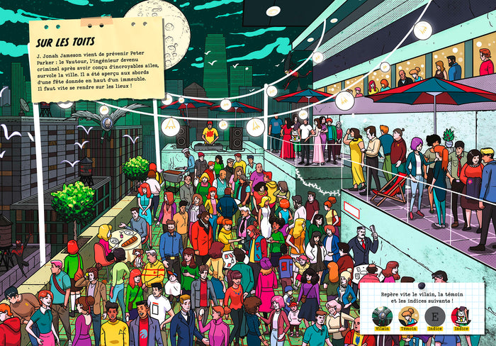 Mène l'enquête avec Spider-Man - Cherche et trouve et enquête