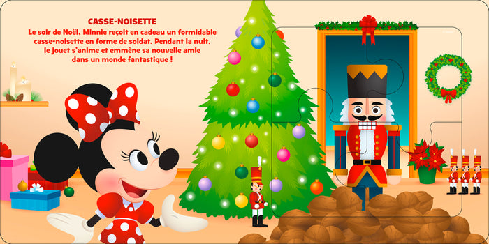 Disney Baby - Mon Premier livre puzzle - 4 pièces - Mickey et Minnie dans les contes