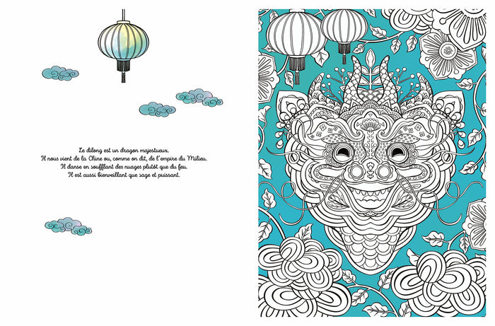 Créatures fantastiques à colorier