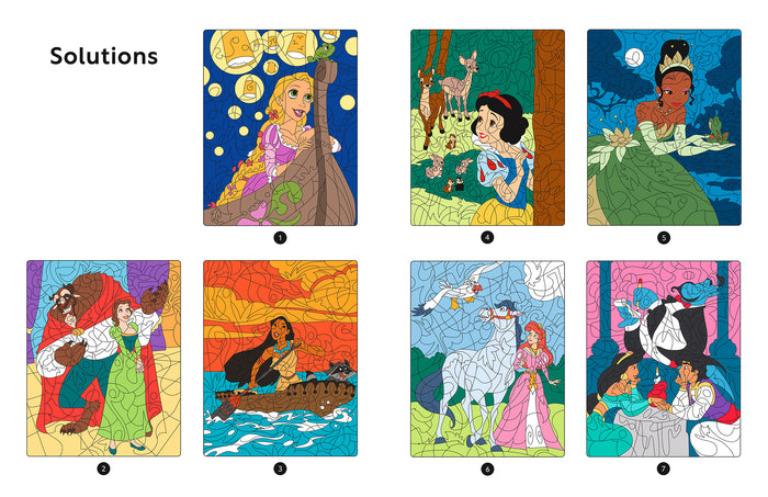 Disney Princesses - Coloriages magiques - Mystères