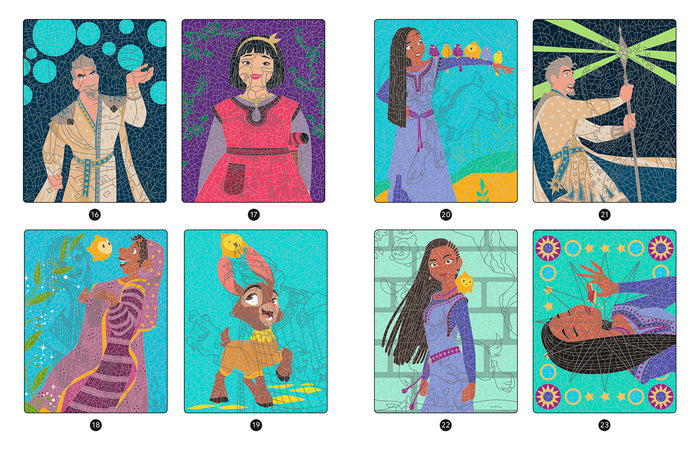 Wish, Asha et la bonne étoile - Coloriages Magiques - Trompe l'oeil