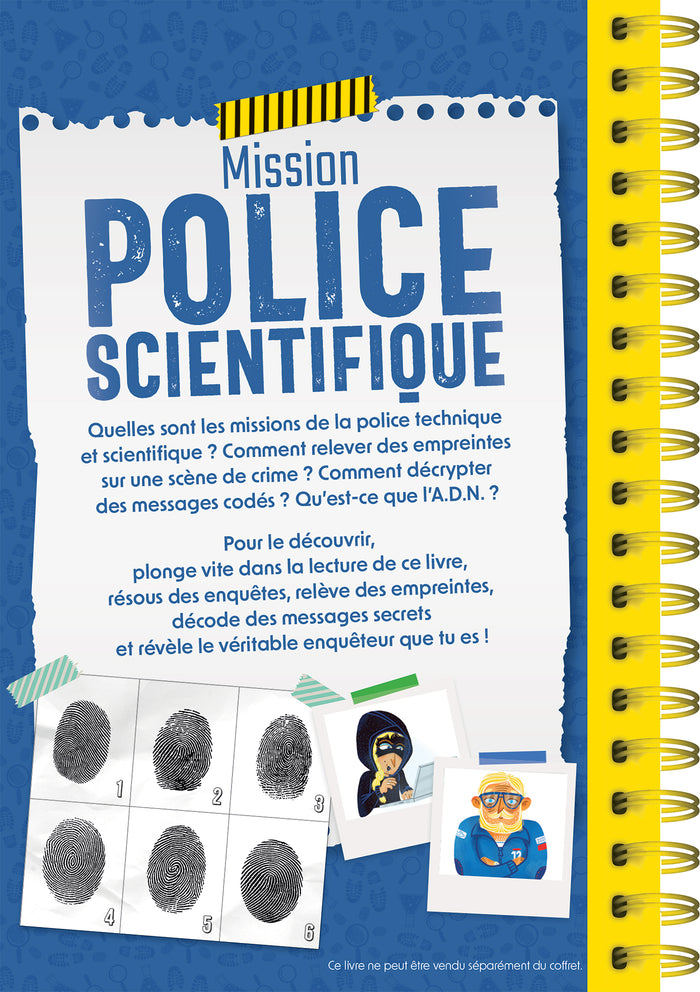 Mission police scientifique - coffret avec accessoires