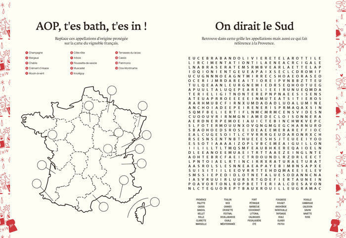Le cahier de jeux du sommelier