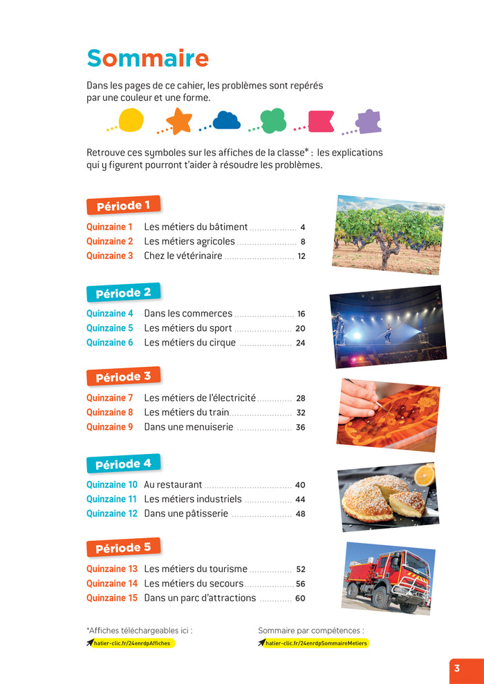 En route pour la résolution de problèmes - Les métiers