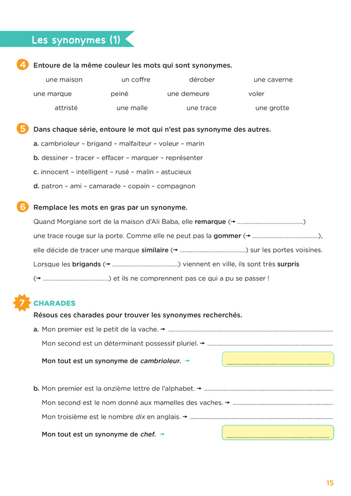 En route pour le vocabulaire ! CM