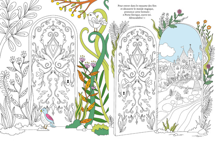 Le grimoire à colorier des fées