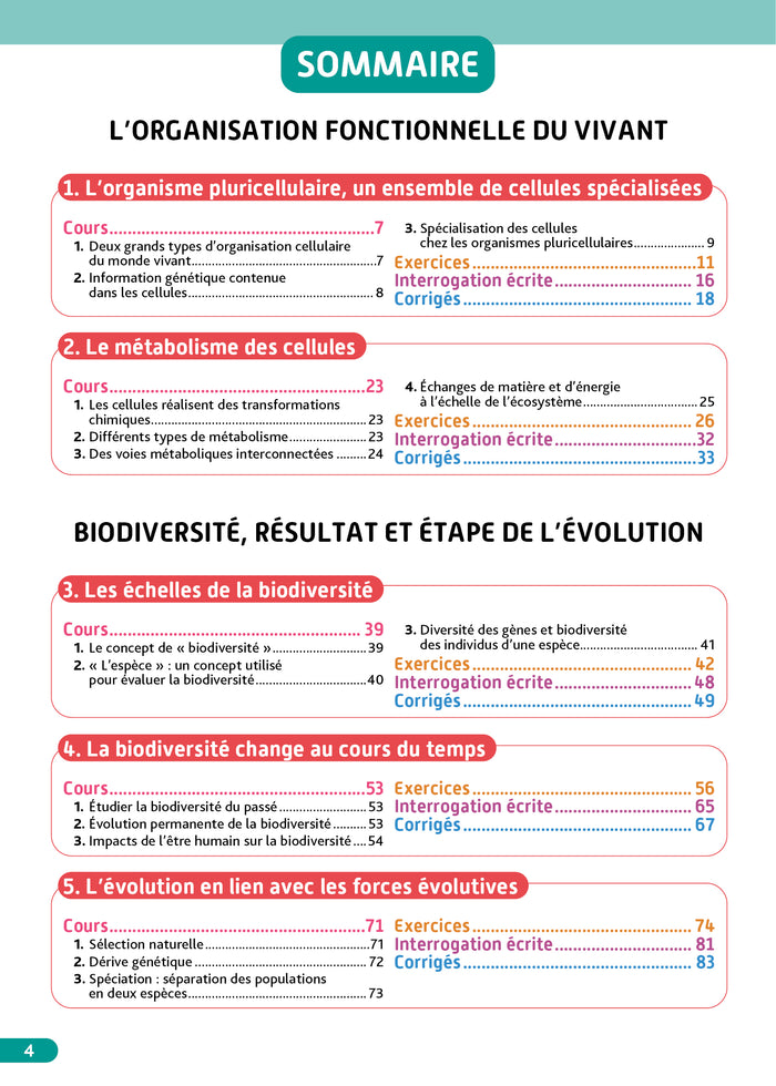 Objectif BAC SVT 2nde