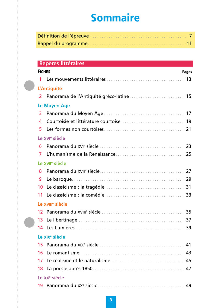 Objectif BAC Fiches détachables Français 1re BAC 2025