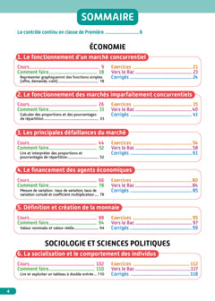 Objectif BAC 1re spécialité SES BAC 2026