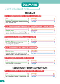 Objectif BAC 1re spécialité SES BAC 2026