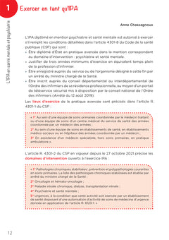 Infirmier en pratique avancée - Mention Psychiatrie et santé mentale