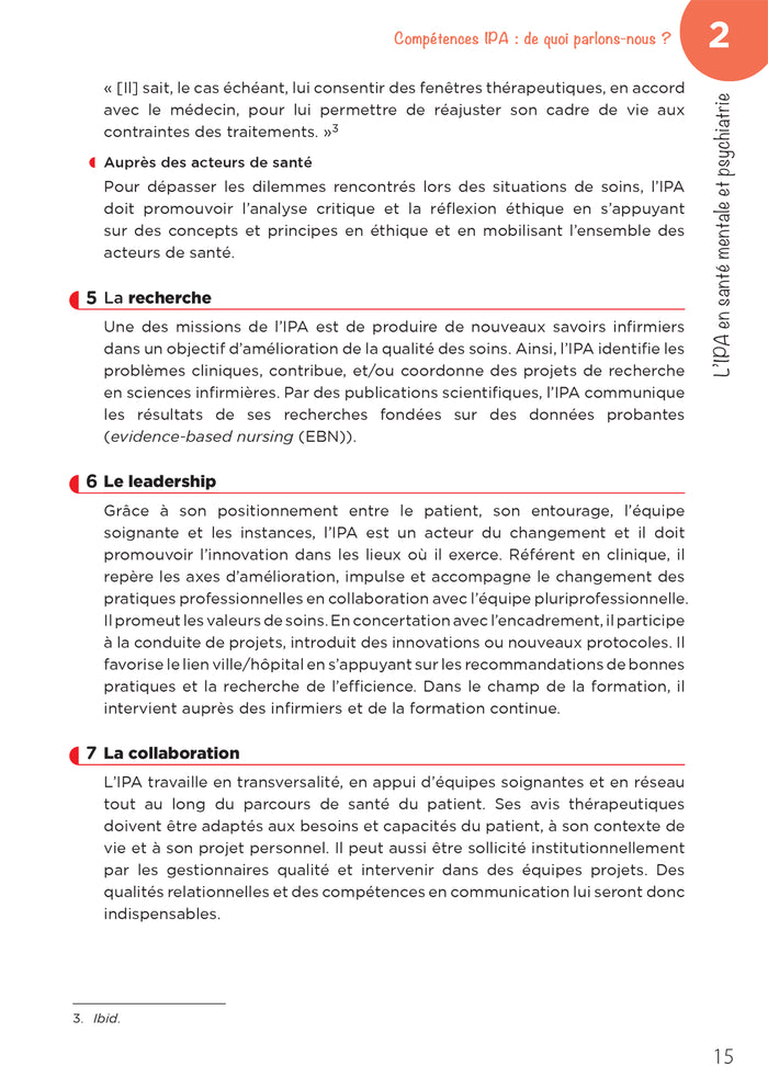 Infirmier en pratique avancée - Mention Psychiatrie et santé mentale