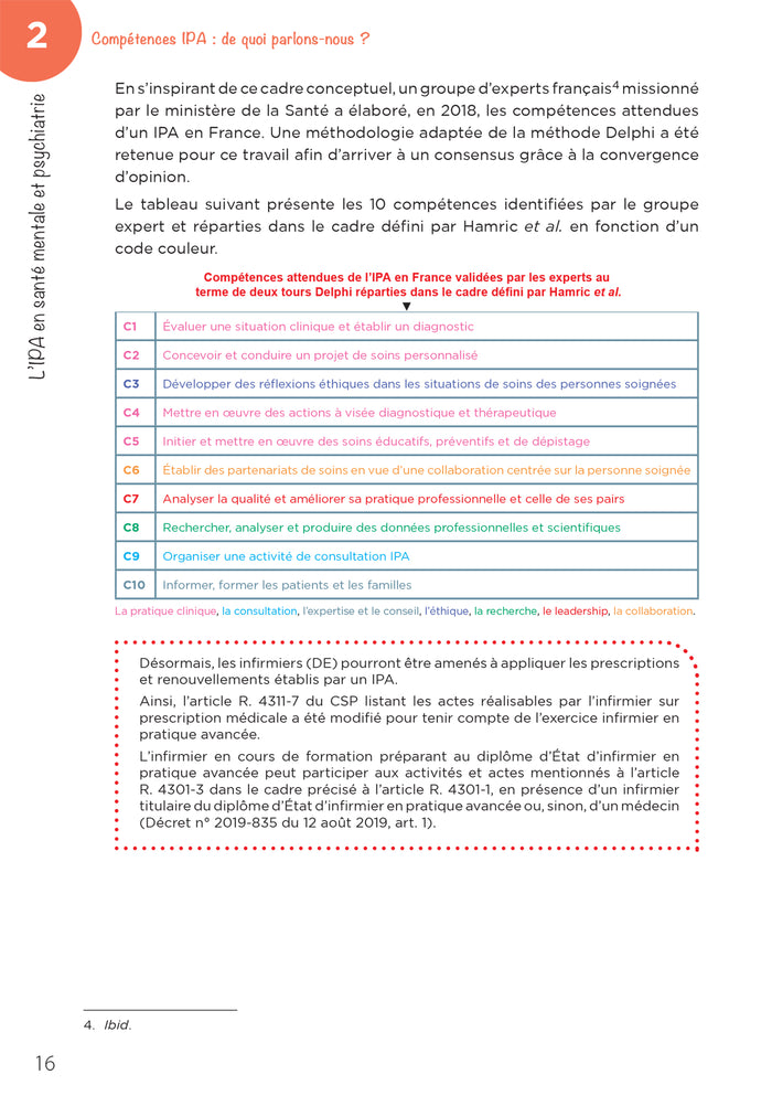 Infirmier en pratique avancée - Mention Psychiatrie et santé mentale