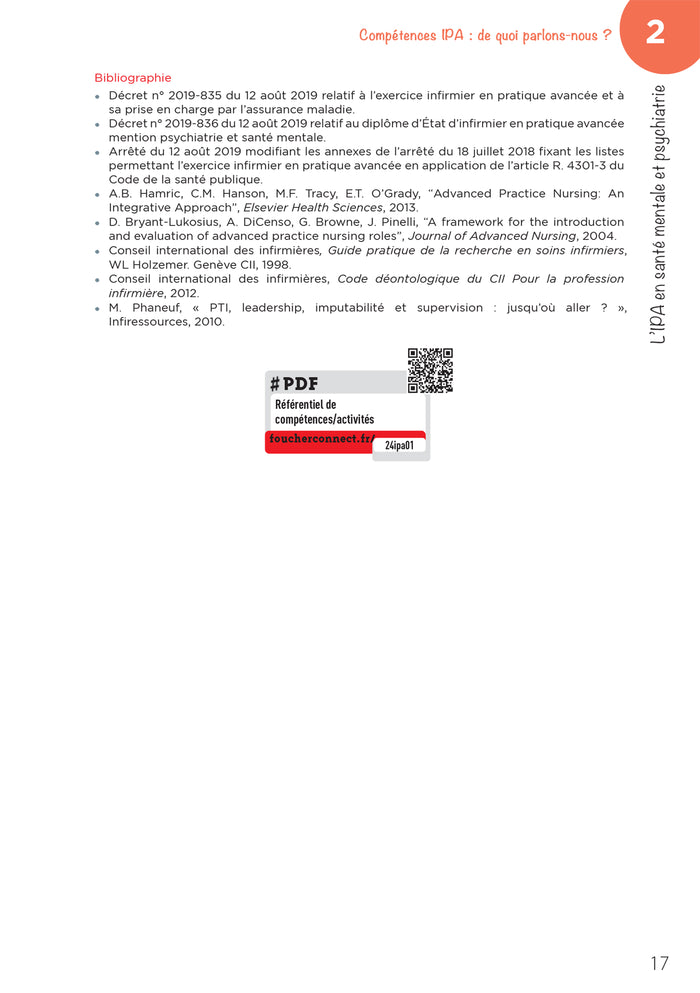 Infirmier en pratique avancée - Mention Psychiatrie et santé mentale