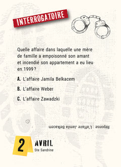 Calendrier Crimes et Faits divers en 365 jours - L'ANNÉE À BLOC