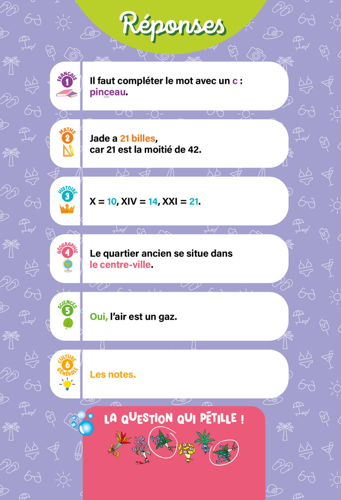 Questions pour réviser