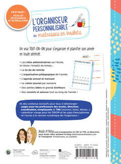 Organiseur personnalisable des maitresses en baskets Ed.2024-2025 - Planification et agenda