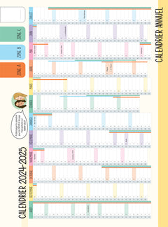Organiseur personnalisable des maitresses en baskets Ed.2024-2025 - Planification et agenda