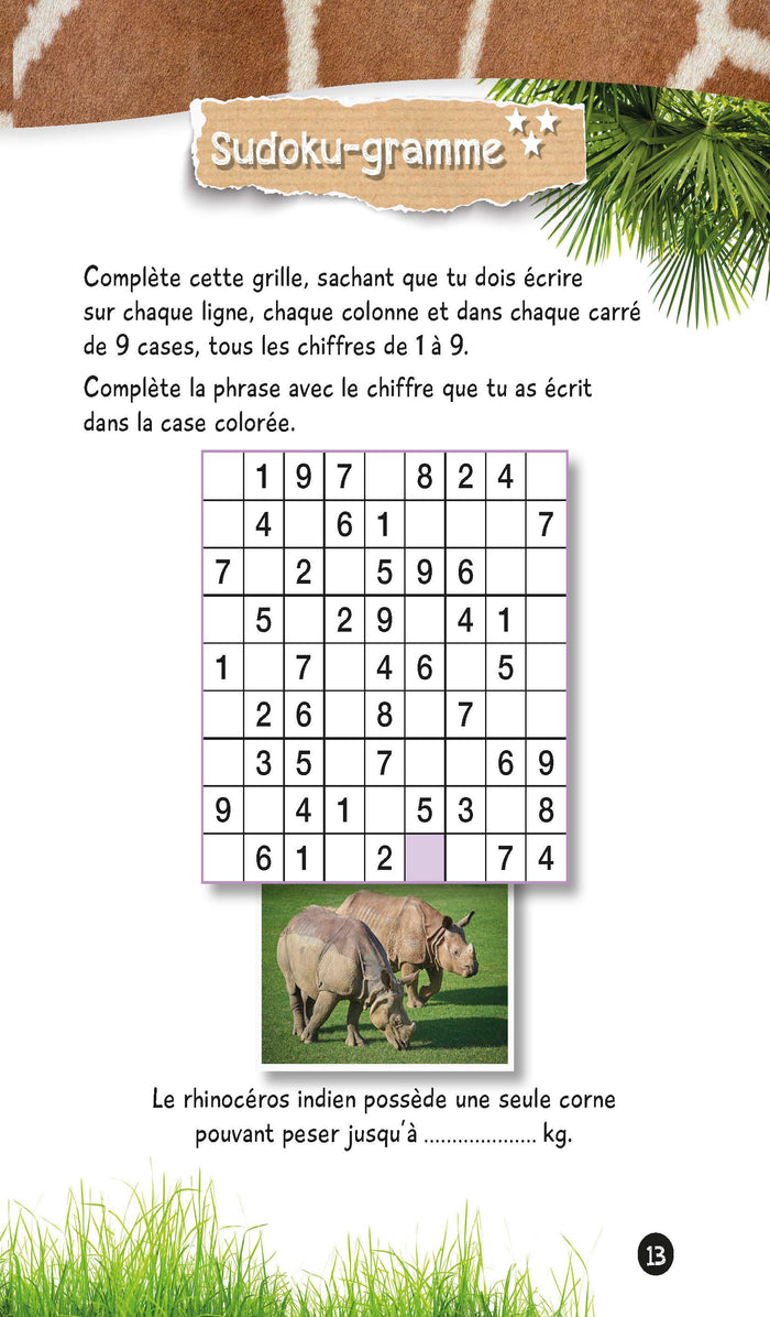 Mystères et jeux malins UNE SAISON AU ZOO