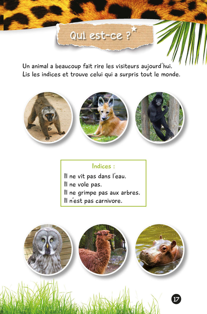 Mystères et jeux malins UNE SAISON AU ZOO