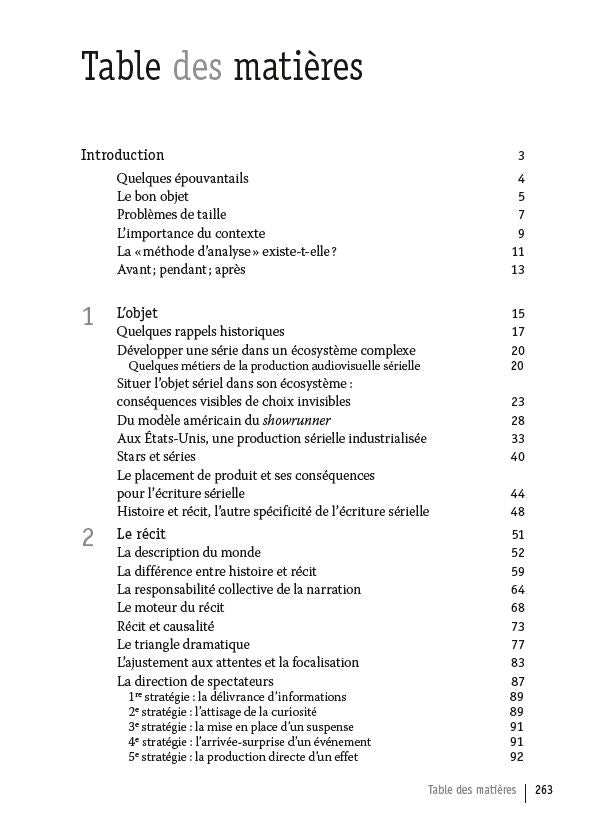 L'analyse des séries