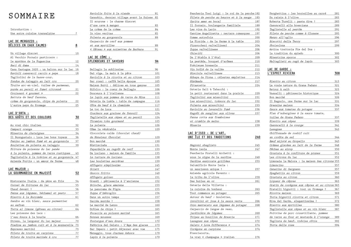 La cuisine des lacs italiens