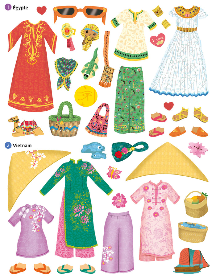 Minimiki - Stickers - Merveilles du Monde