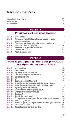 Tests dynamiques endocriniens