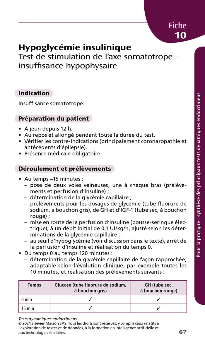 Tests dynamiques endocriniens