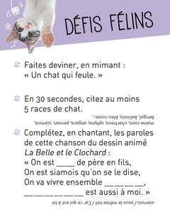 Boîte Quiz Donne ta langue au Chat !