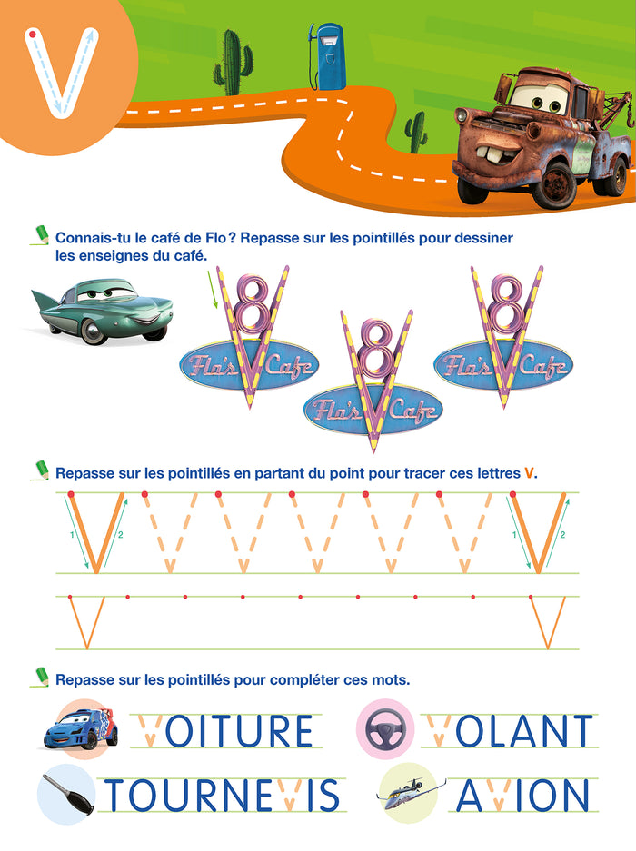 Mon cahier effaçable - J'écris les lettres majuscules