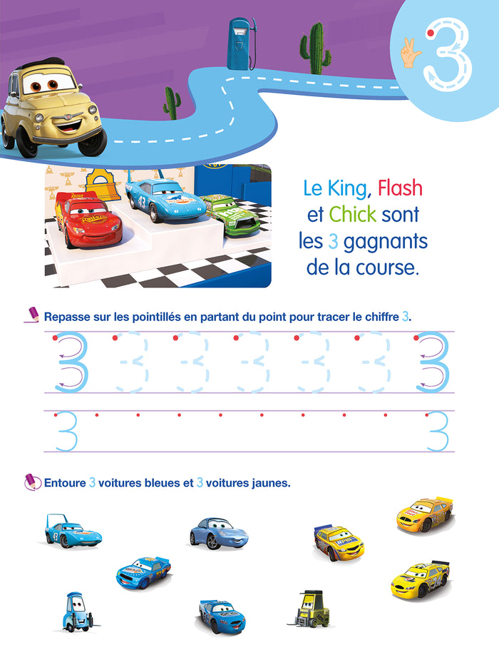 Mon cahier effaçable - J'écris les nombres et je compte