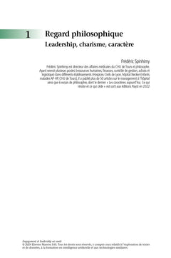 Engagement et leadership en santé