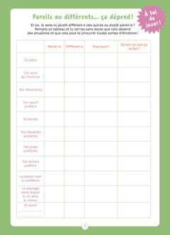 Moi et les autres - Le cahier Pense pas bête