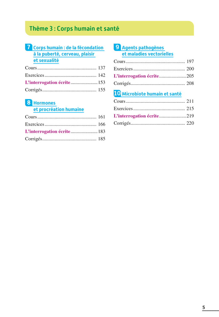 Exos résolus - SVT 2nde