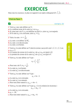 Exos résolus spécialité Maths 1re